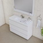 Alya Bath Paterno 48 inch Modern Bathroom Vanity, White 3