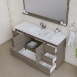 Alya Bath Paterno 60 inch Single Bathroom Vanity, Gray 3