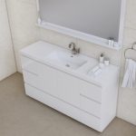Alya Bath Paterno 60 inch Single Bathroom Vanity, White 5