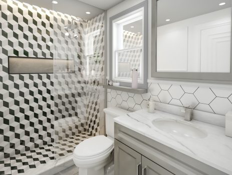 3D Rendering Modern Bathroom Design