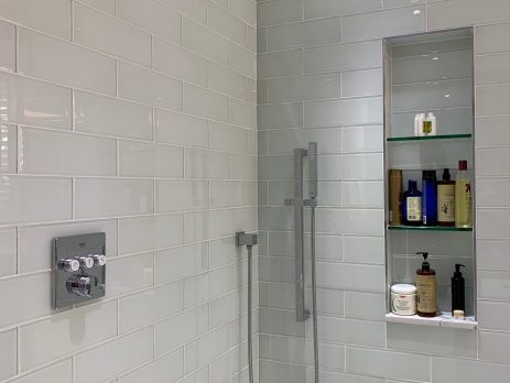 Modern White Bathroom Design