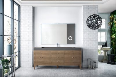Linear 72 inch Single Bathroom Vanity in Whitewashed Walnut - Anve ...