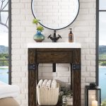 24 wooden vanity brown