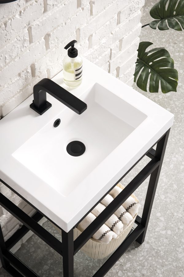 Rich results on Google's SERP when searching for "small space vanity"