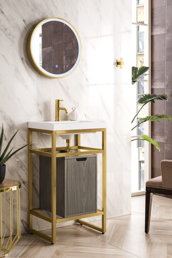 gold bathroom vanity