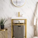 gold bathroom vanity