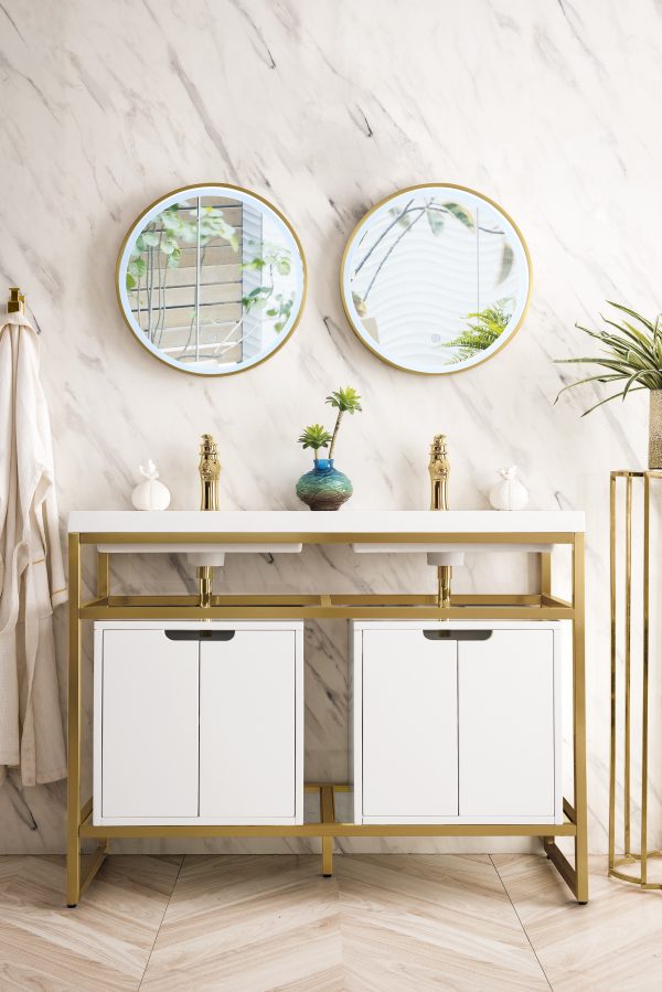 gold white