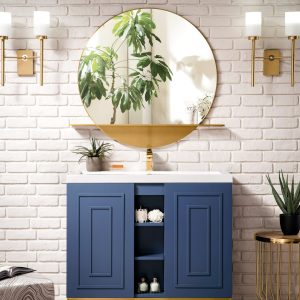 39.5 blue bathroom vanity