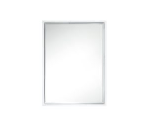 Milan 23.6″ W X 31.5″ H, Rectangular Cube Mirror, Glossy White