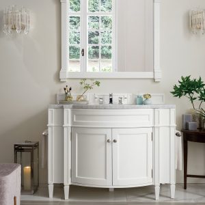 Brittany 46 inch Bathroom Vanity in Bright White