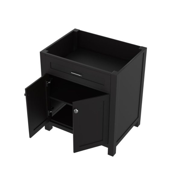 Norwalk 30 Inch Bathroom Vanity Cabinet Without Top, Espresso