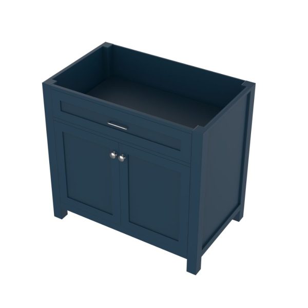 Norwalk 36 Inch Bathroom Vanity Cabinet Without Top, Blue