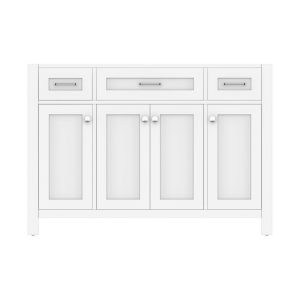 Norwalk 48 Inch Bathroom Vanity Cabinet Without Top, White