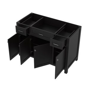 Norwalk 48 Inch Bathroom Vanity Cabinet Without Top, Espresso