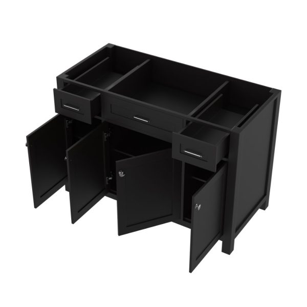 Norwalk 48 Inch Bathroom Vanity Cabinet Without Top, Espresso