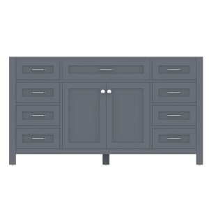 Norwalk 60 Inch Single Bathroom Vanity Cabinet Without Top, Gray