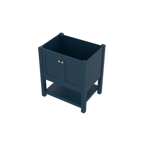 Wilmington 30 Inch Bathroom Vanity Cabinet Without Top, Blue