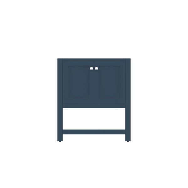 HE-102-30_B-3 Wilmington 30 Inch Bathroom Vanity Cabinet Without Top, Blue