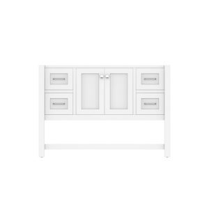 Wilmington 48 Inch Bathroom Vanity Cabinet Without Top, White