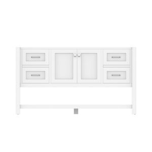 Wilmington 60 Inch Single Bathroom Vanity Cabinet Without Top, White