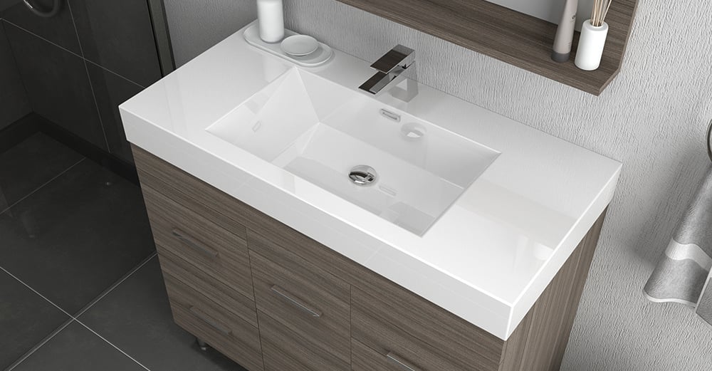 18 Inch Deep Bathroom Vanity With Drawers