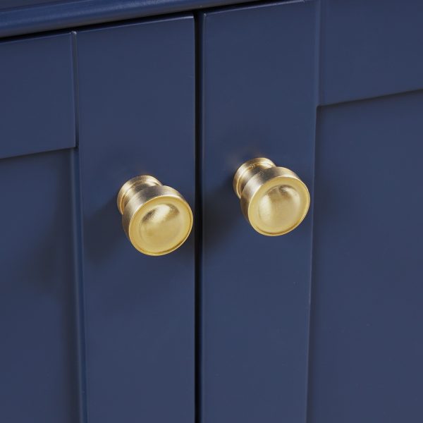 Copenhagen 36 inch Bathroom Vanity Cabinet In Navy Blue - No Top
