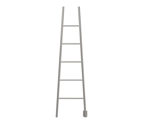 Jeeves Model A Ladder 5 Bar Hardwired Drying Rack in Polished