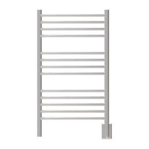 Jeeves Model C Curved 13 Bar Hardwired Towel Warmer in Brushed