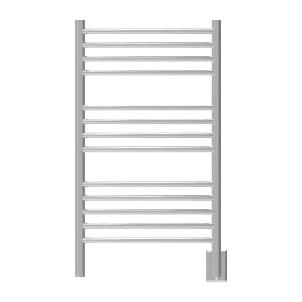 Jeeves Model C Curved 13 Bar Hardwired Towel Warmer in Brushed