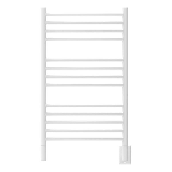 Jeeves Model C Curved 13 Bar Hardwired Towel Warmer in White