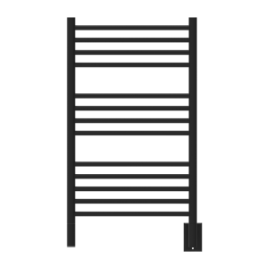 Jeeves Model C Straight 13 Bar Hardwired Towel Warmer in Matte Black