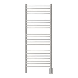 Jeeves Model D Curved 20 Bar Hardwired Towel Warmer in Brushed