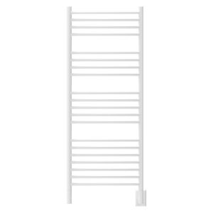 Jeeves Model D Curved 20 Bar Hardwired Towel Warmer in White