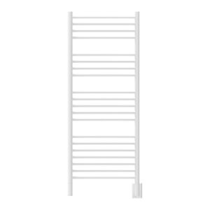 Jeeves Model D Straight 20 Bar Hardwired Towel Warmer in White