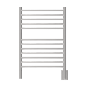 Jeeves Model E Curved 12 Bar Hardwired Towel Warmer in Brushed