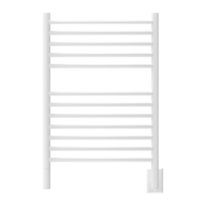 Jeeves Model E Curved 12 Bar Hardwired Towel Warmer in White