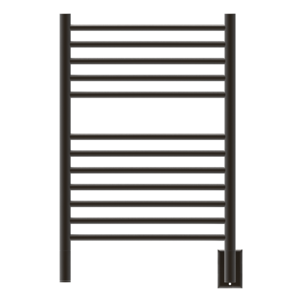 Jeeves Model E Straight 12 Bar Hardwired Towel Warmer in Oil Rubbed Bronze