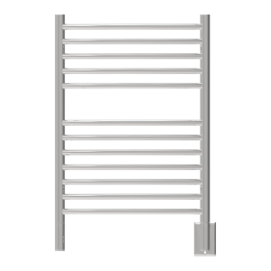 Jeeves Model E Straight 12 Bar Hardwired Towel Warmer in Polished
