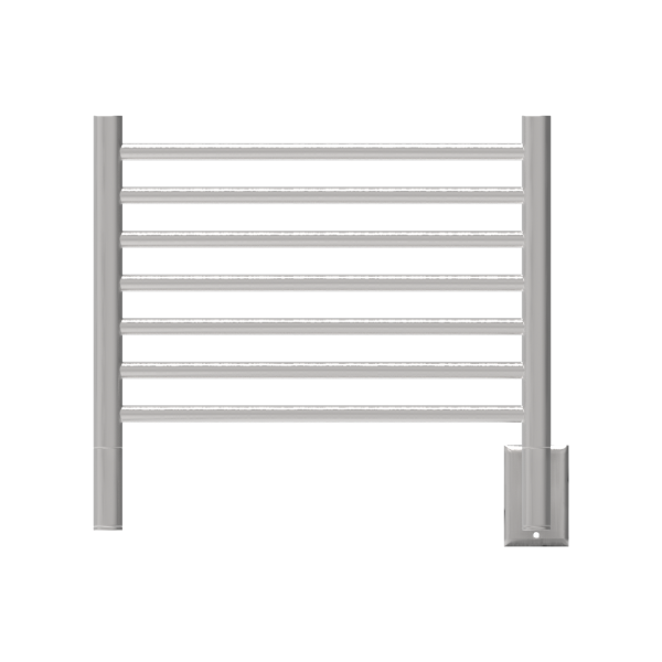 Jeeves Model H Straight 7 Bar Hardwired Towel Warmer in Brushed