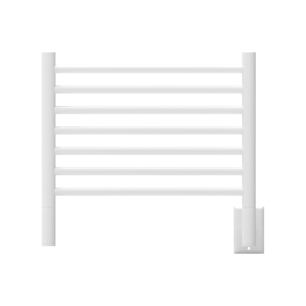 Jeeves Model H Straight 7 Bar Hardwired Towel Warmer in White