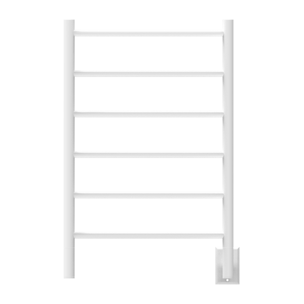 Jeeves Model J Straight 6 Bar Hardwired Drying Rack in White