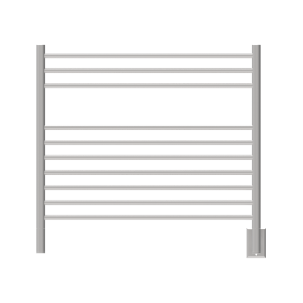 Jeeves Model K Straight 10 Bar Hardwired Towel Warmer in Brushed