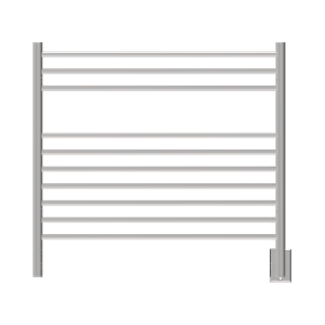 Jeeves Model K Straight 10 Bar Hardwired Towel Warmer in Polished