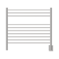 Jeeves Model K Straight 10 Bar Hardwired Towel Warmer in Polished