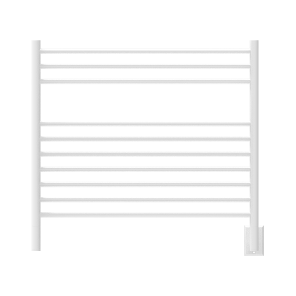 Jeeves Model K Straight 10 Bar Hardwired Towel Warmer in White