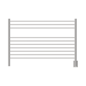Jeeves Model L Straight 10 Bar Hardwired Towel Warmer in Brushed