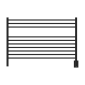 Jeeves Model L Straight 10 Bar Hardwired Towel Warmer in Matte Black