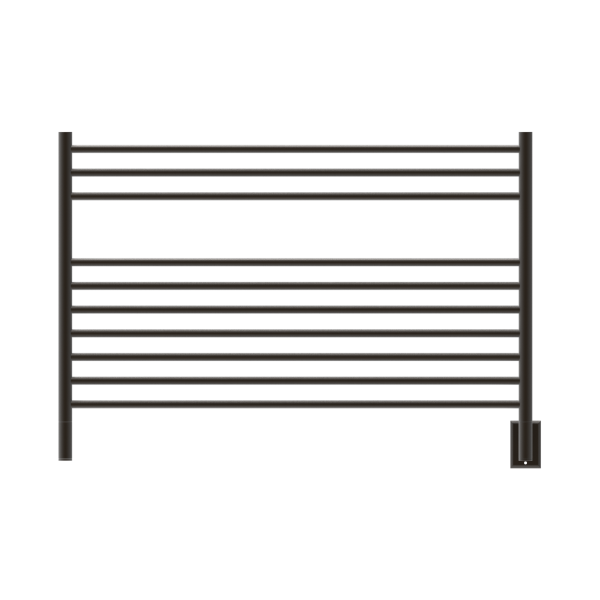 Jeeves Model L Straight 10 Bar Hardwired Towel Warmer in Oil Rubbed Bronze