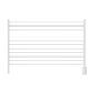 Jeeves Model L Straight 10 Bar Hardwired Towel Warmer in White