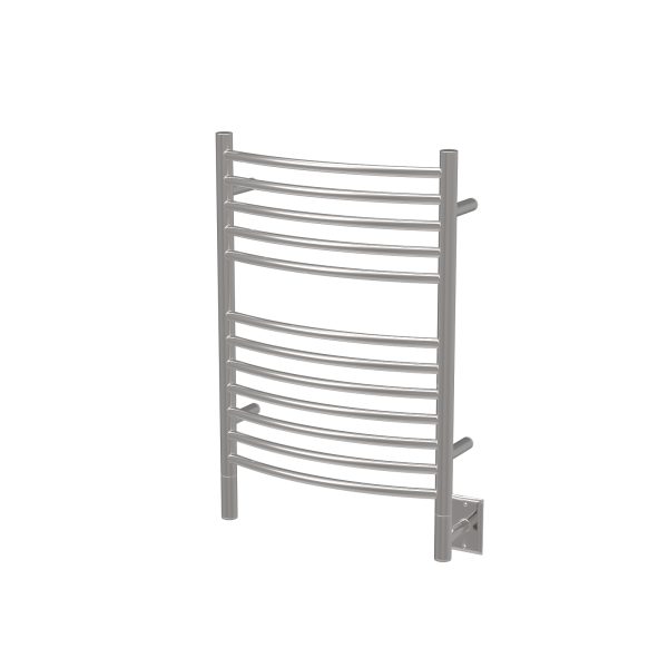 Jeeves Model E Curved 12 Bar Hardwired Towel Warmer in Polished